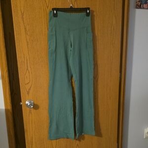 Members Mark Green Flared Yoga Pants